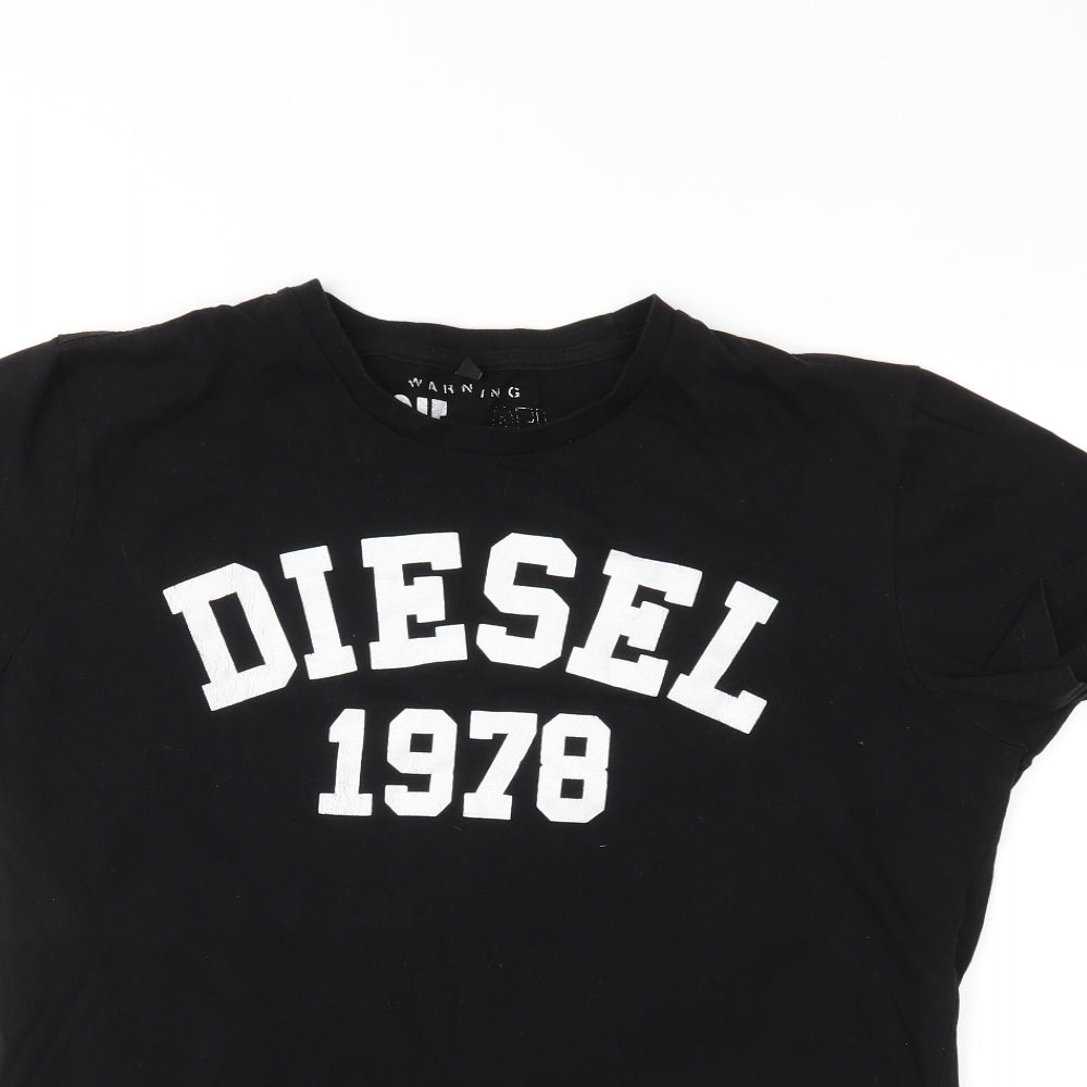 Diesel Mens Black    T-Shirt Size XL