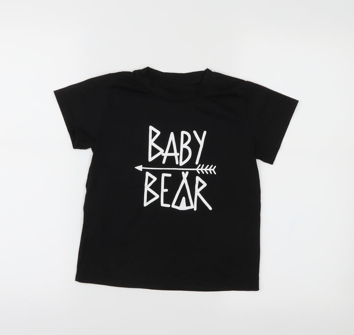 Preworn Boys Black   Basic T-Shirt Size S