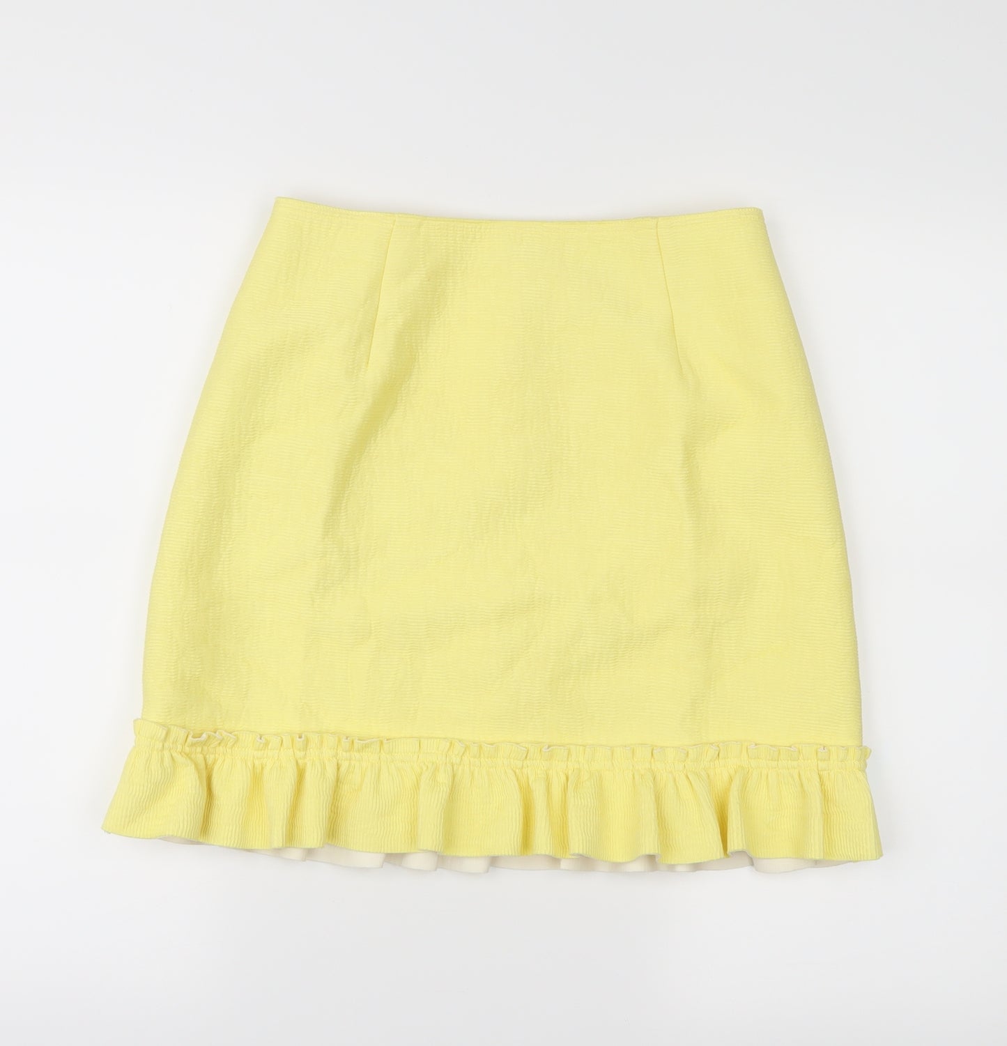 Sandro Womens Yellow   A-Line Skirt Size S