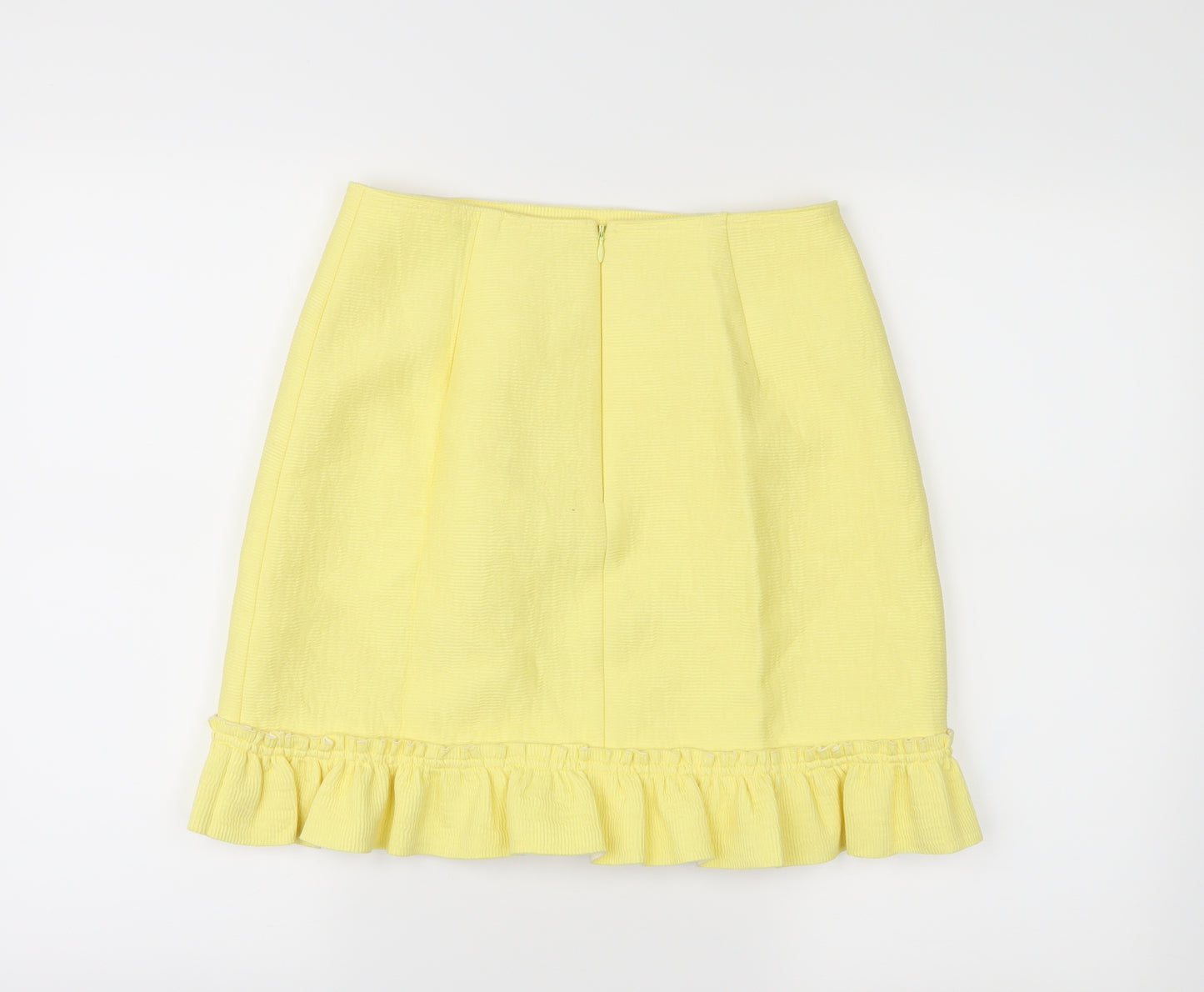 Sandro Womens Yellow   A-Line Skirt Size S