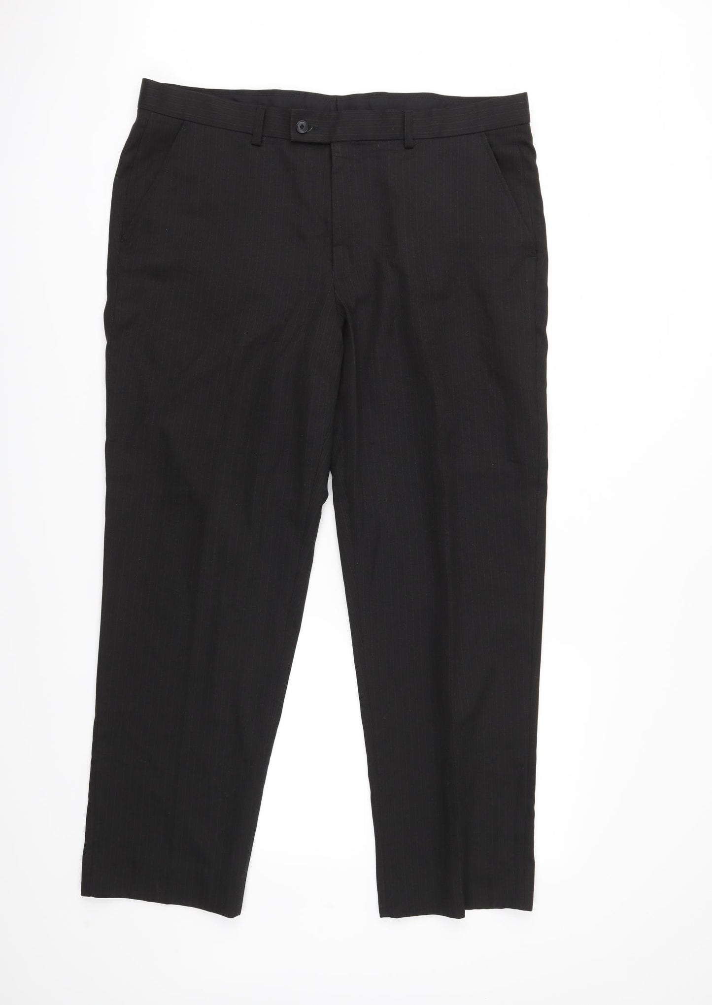Matalan Mens Black   Trousers  Size 36 in L29 in