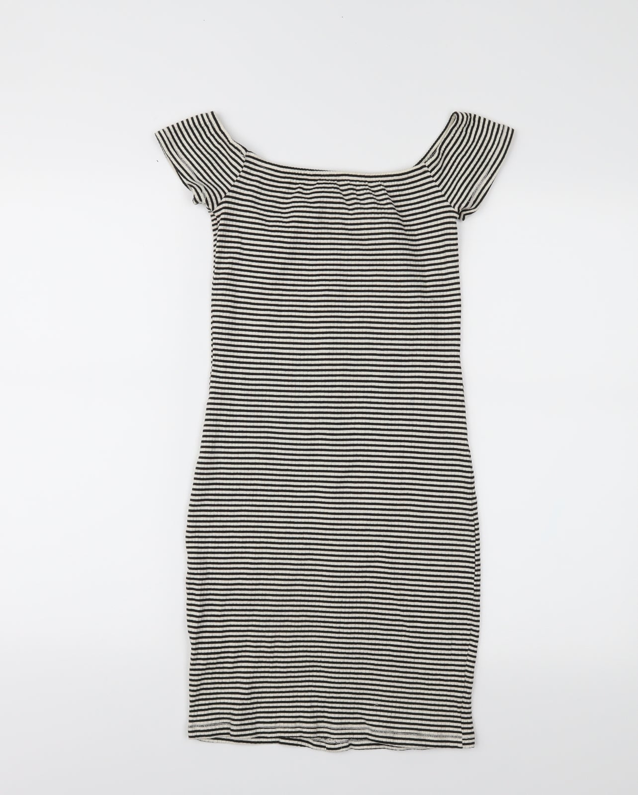 River Island Womens Beige Striped  Bodycon  Size 6