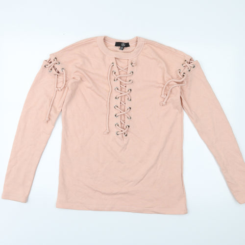 Missguided Womens Pink   Pullover Jumper Size 6