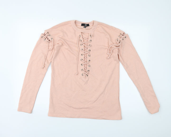 Missguided Womens Pink   Pullover Jumper Size 6