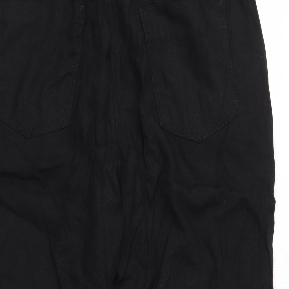 F&F Womens Black   Cropped Trousers Size 14 L21 in