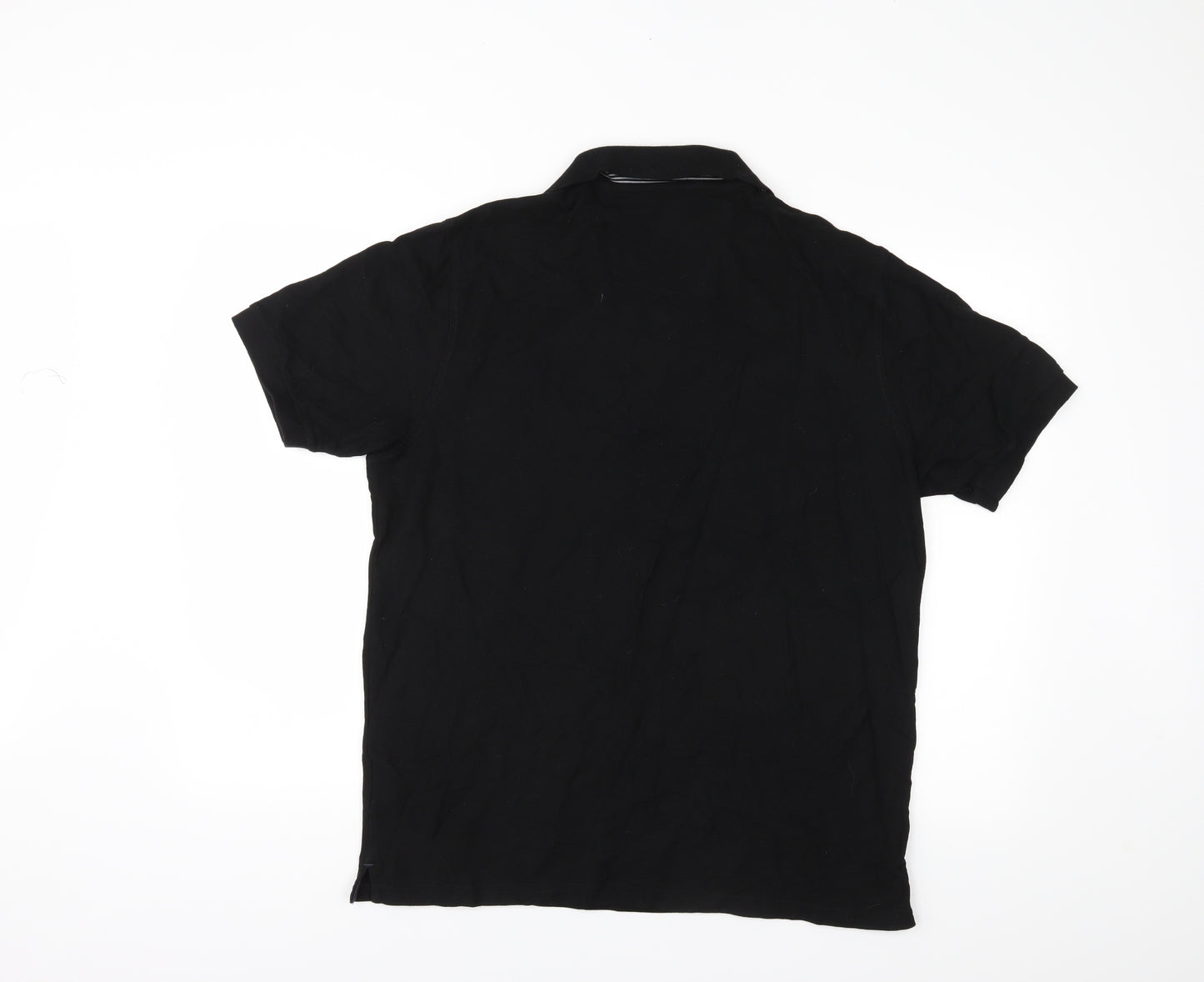 M&S Mens Black    Polo Size L