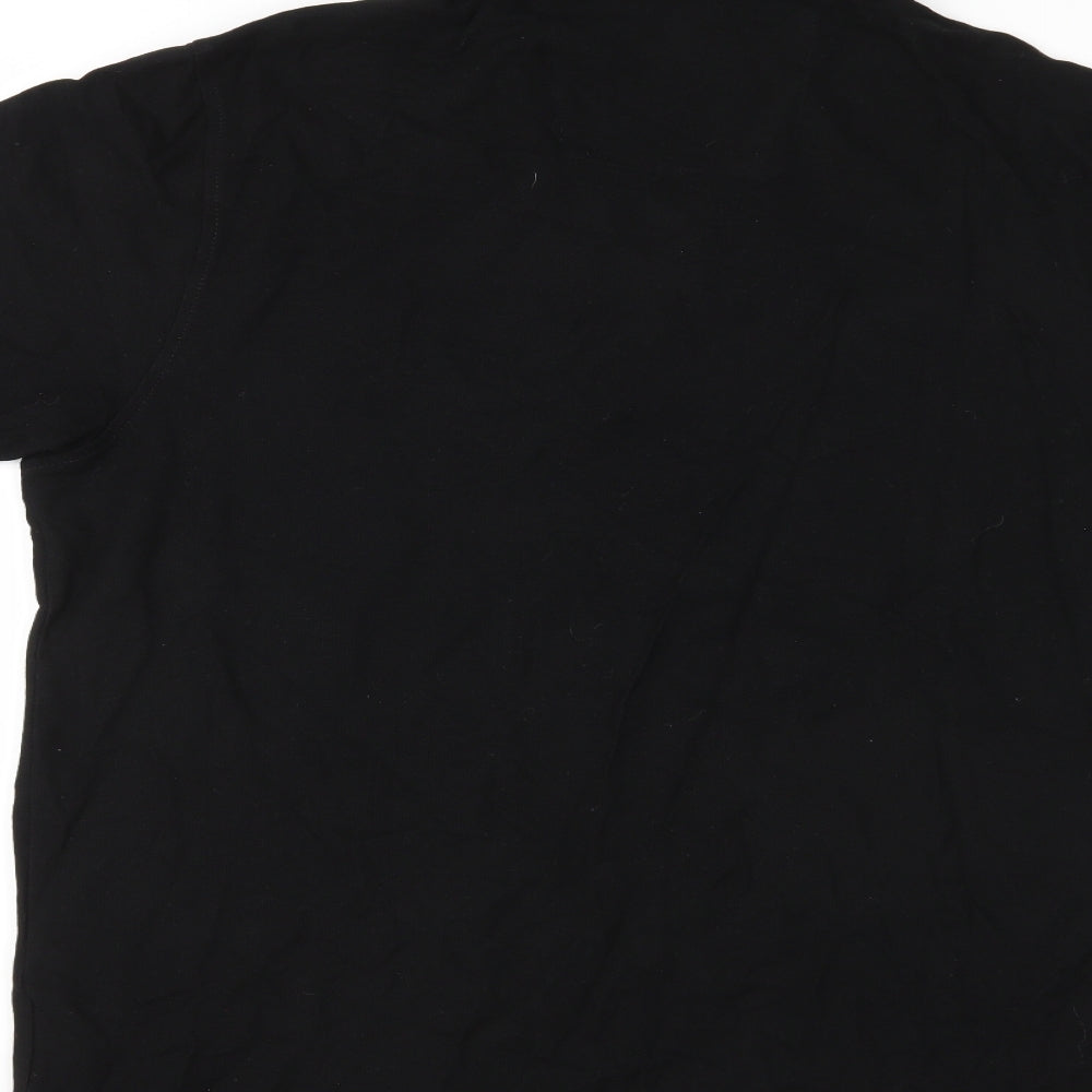 M&S Mens Black    Polo Size L