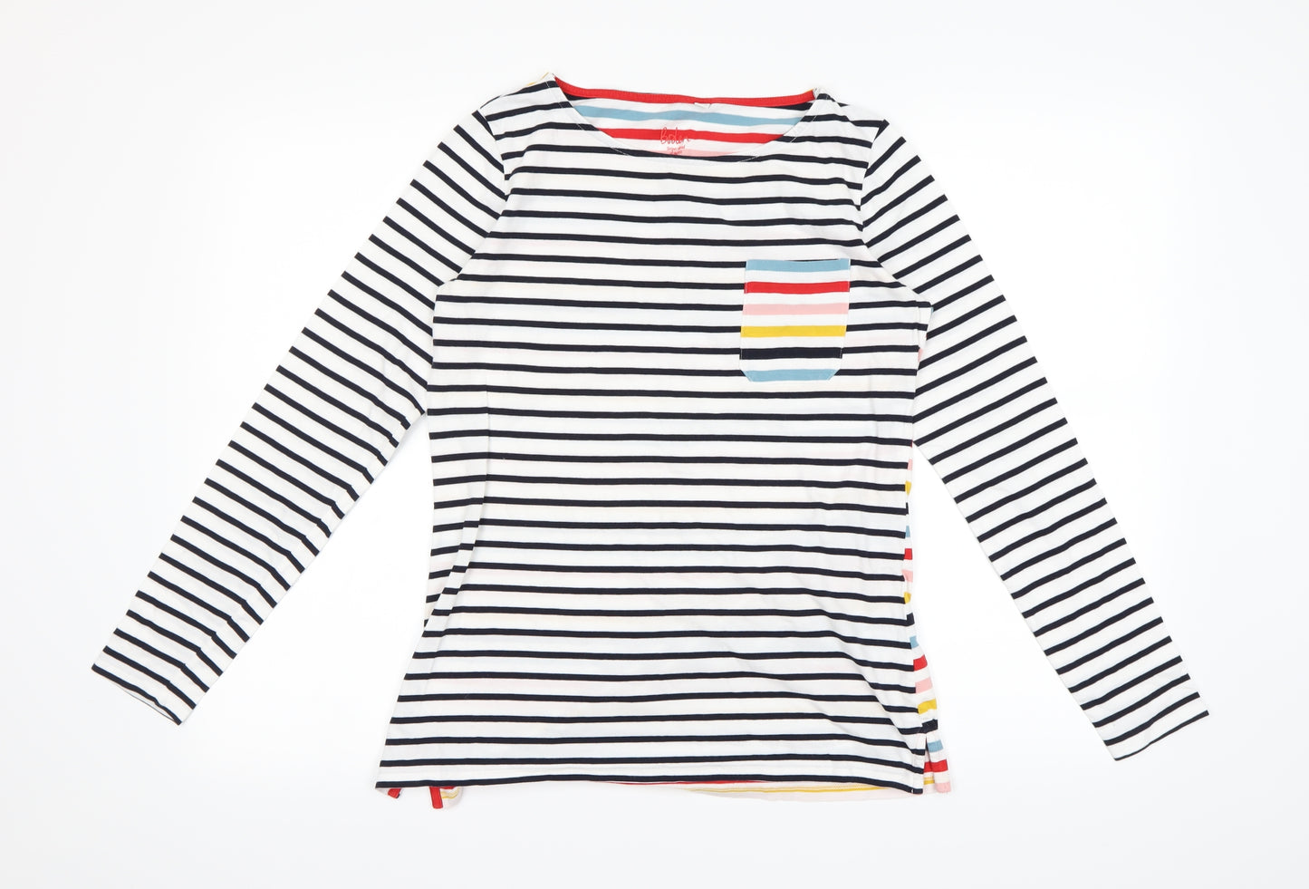 Boden Womens Multicoloured Striped  Basic T-Shirt Size 12