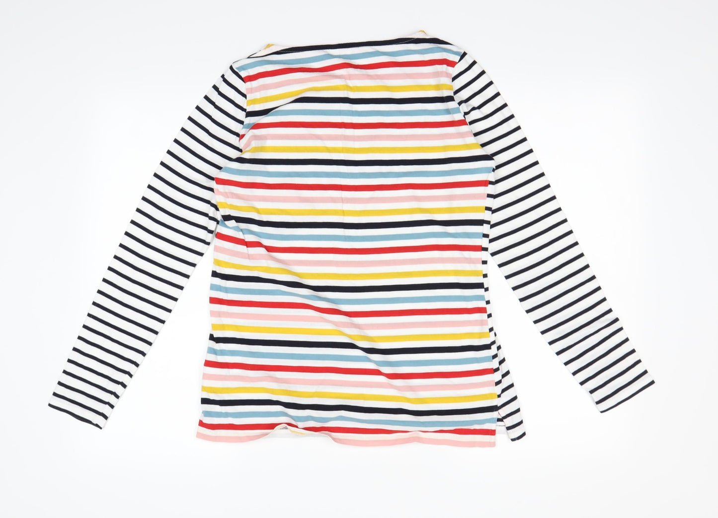 Boden Womens Multicoloured Striped  Basic T-Shirt Size 12