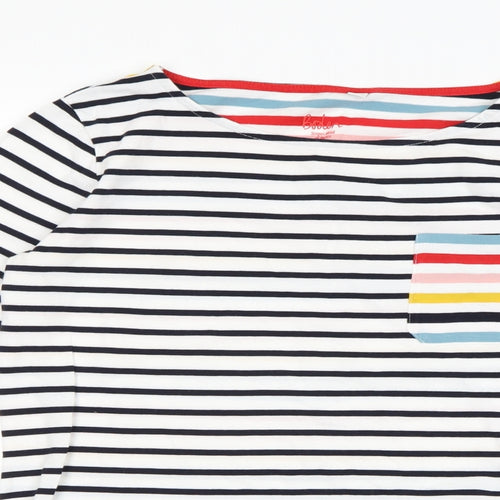 Boden Womens Multicoloured Striped  Basic T-Shirt Size 12