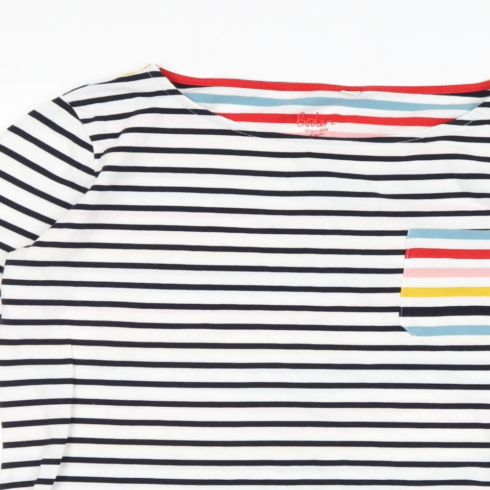 Boden Womens Multicoloured Striped  Basic T-Shirt Size 12