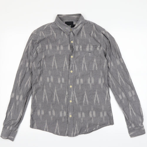 ASOS Mens Grey    Button-Up Size S