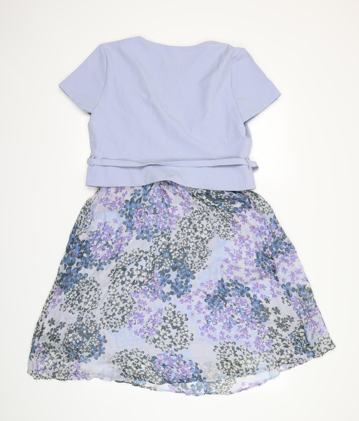 Seraphine Womens Purple Floral  Fit & Flare  Size 12