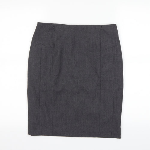 H&M Womens Grey   Mini Skirt Size 10