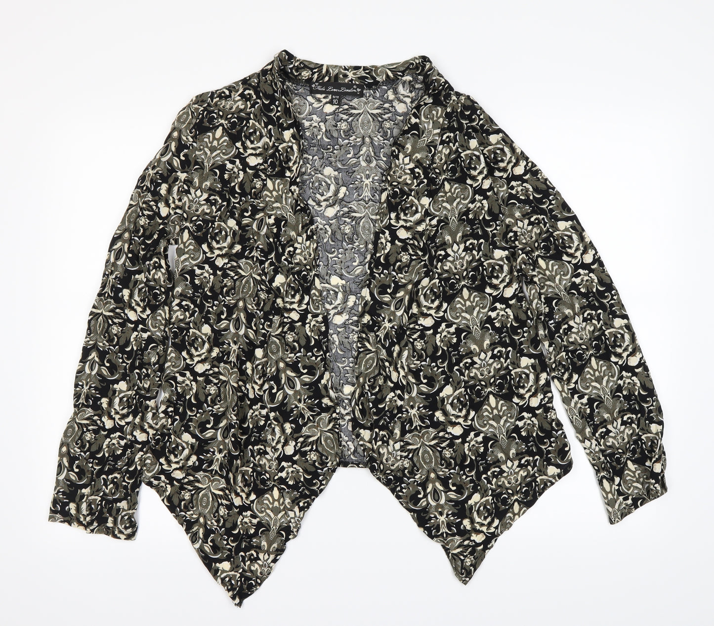 Mela Loves London Womens Multicoloured Floral  Cardigan Jumper Size 10