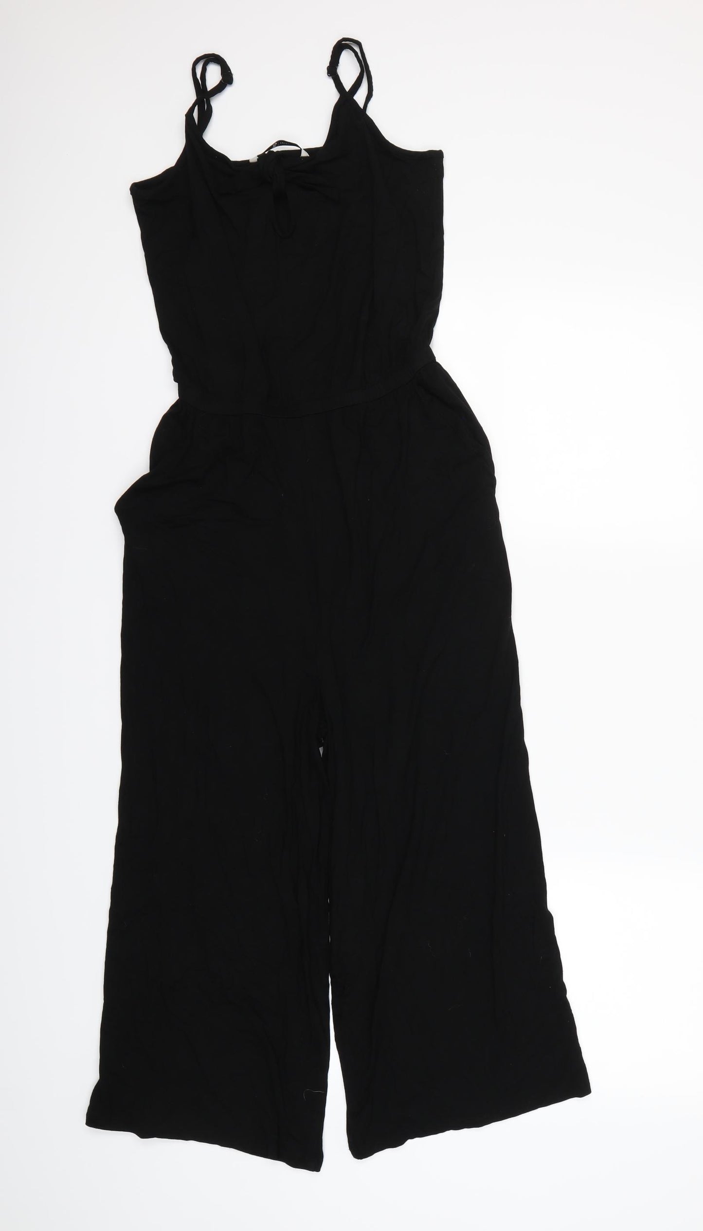 TU Womens Black   Jumpsuit One-Piece Size 10 L14 in