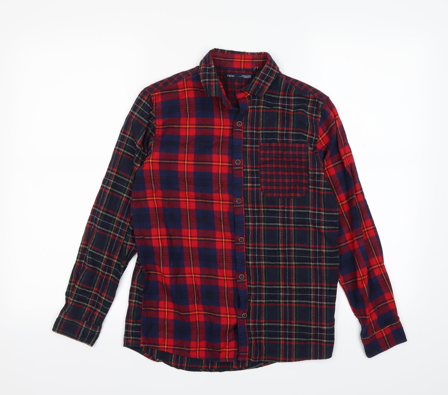 NEXT Boys Multicoloured Check  Basic Button-Up Size 11 Years