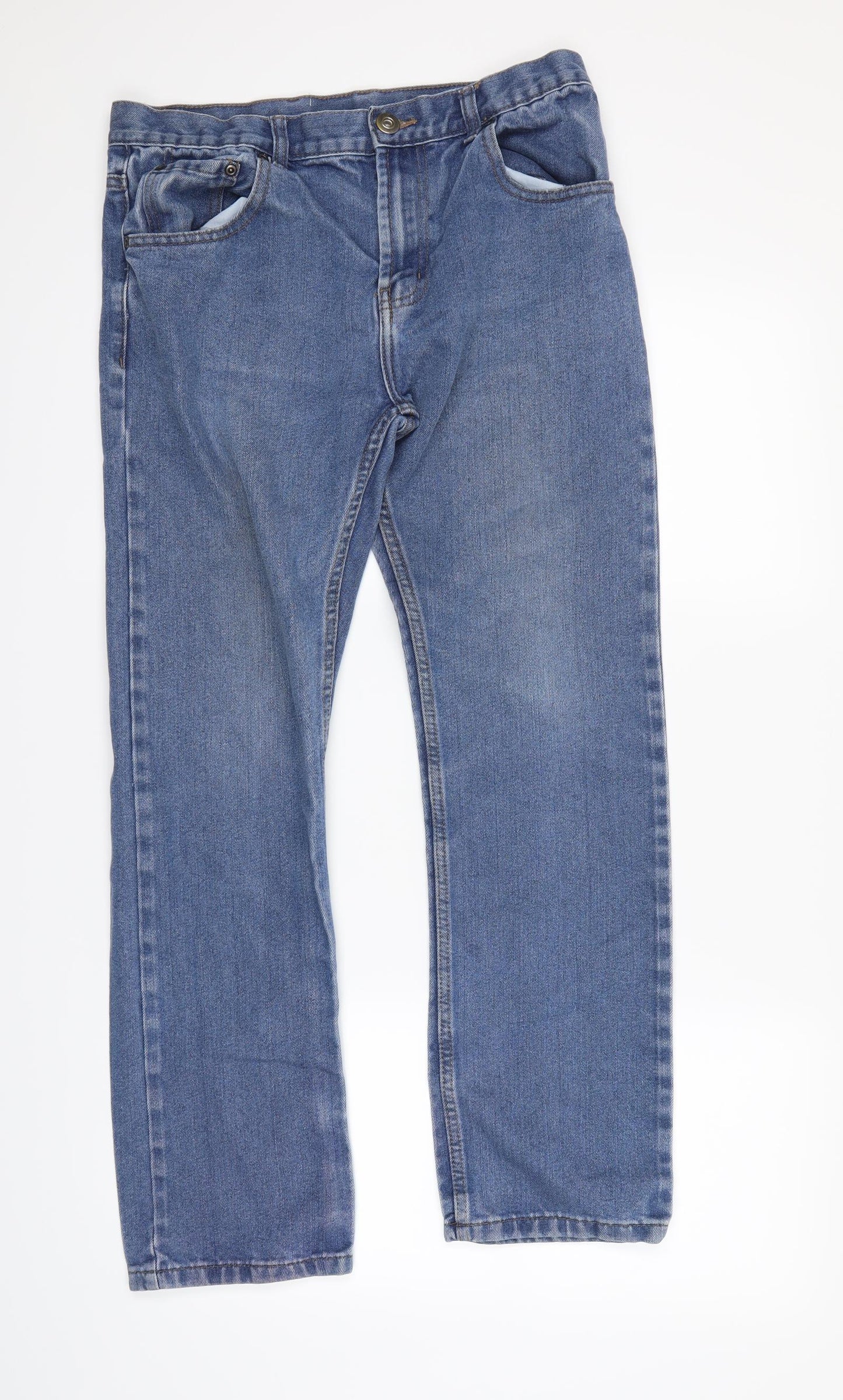 Preworn Womens Blue   Mom Jeans Size 12 L27.5 in