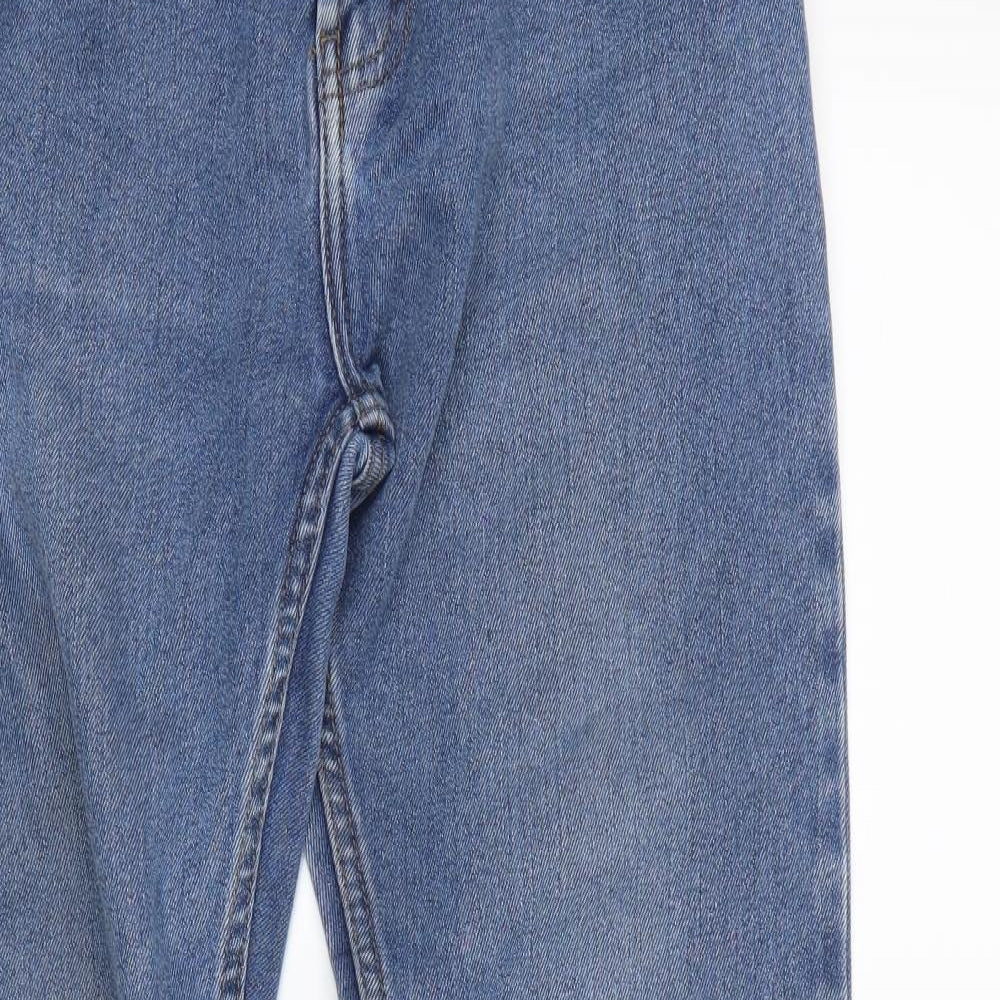 Preworn Womens Blue   Mom Jeans Size 12 L27.5 in