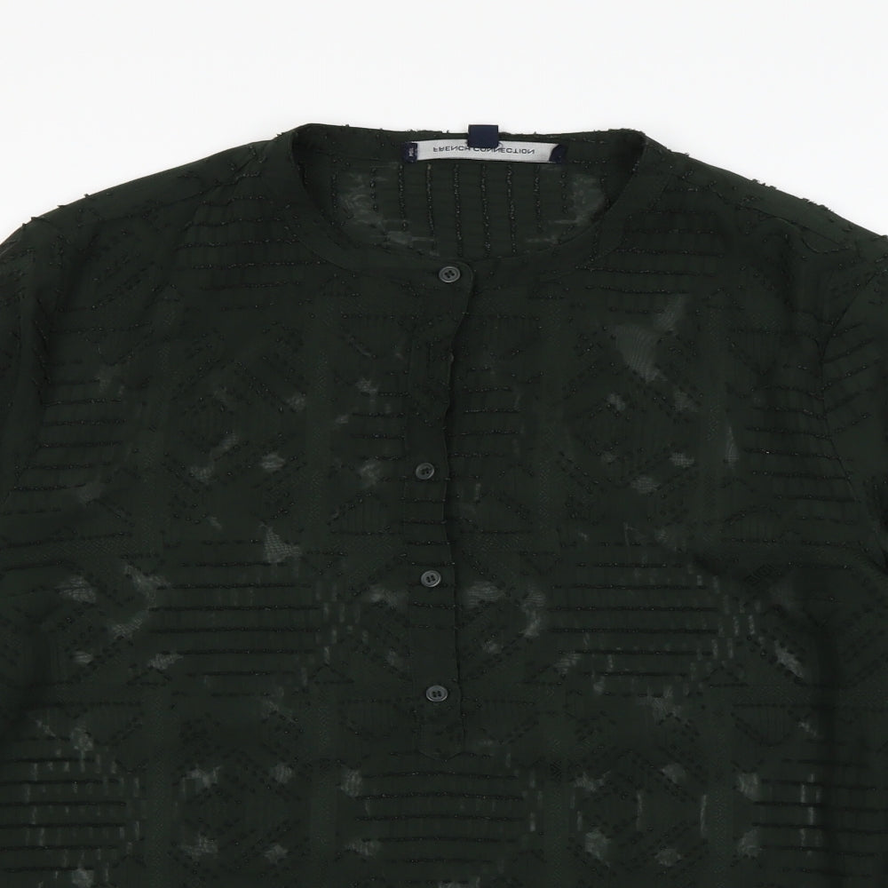 French Connection Womens Green   Basic Blouse Size 14