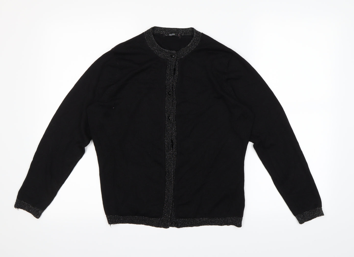 M&S  Womens Black   Cardigan Jumper Size 12