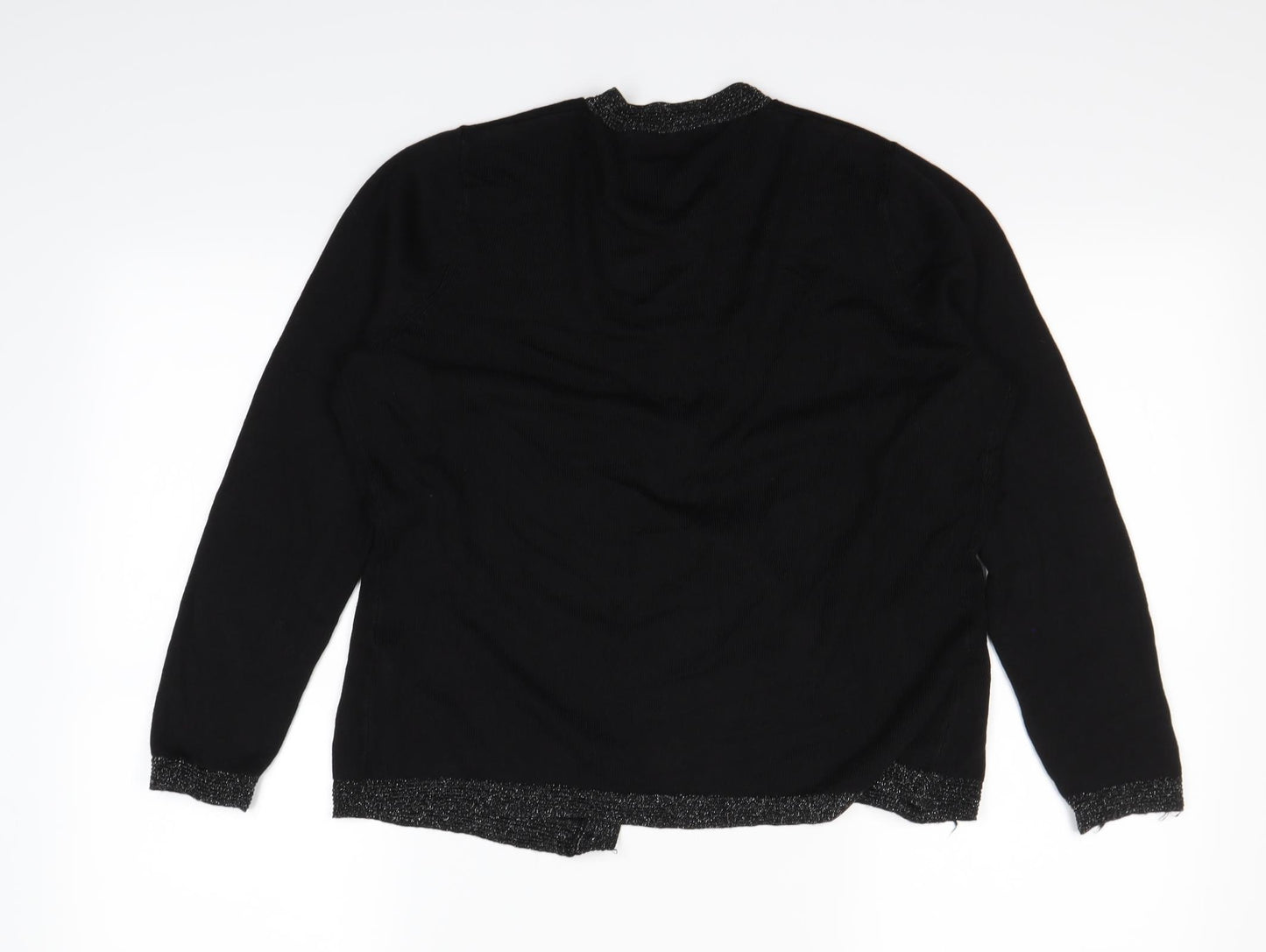 M&S  Womens Black   Cardigan Jumper Size 12