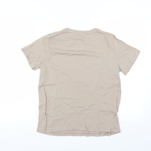 New Look Womens Brown   Basic T-Shirt Size 10  - tres luxe