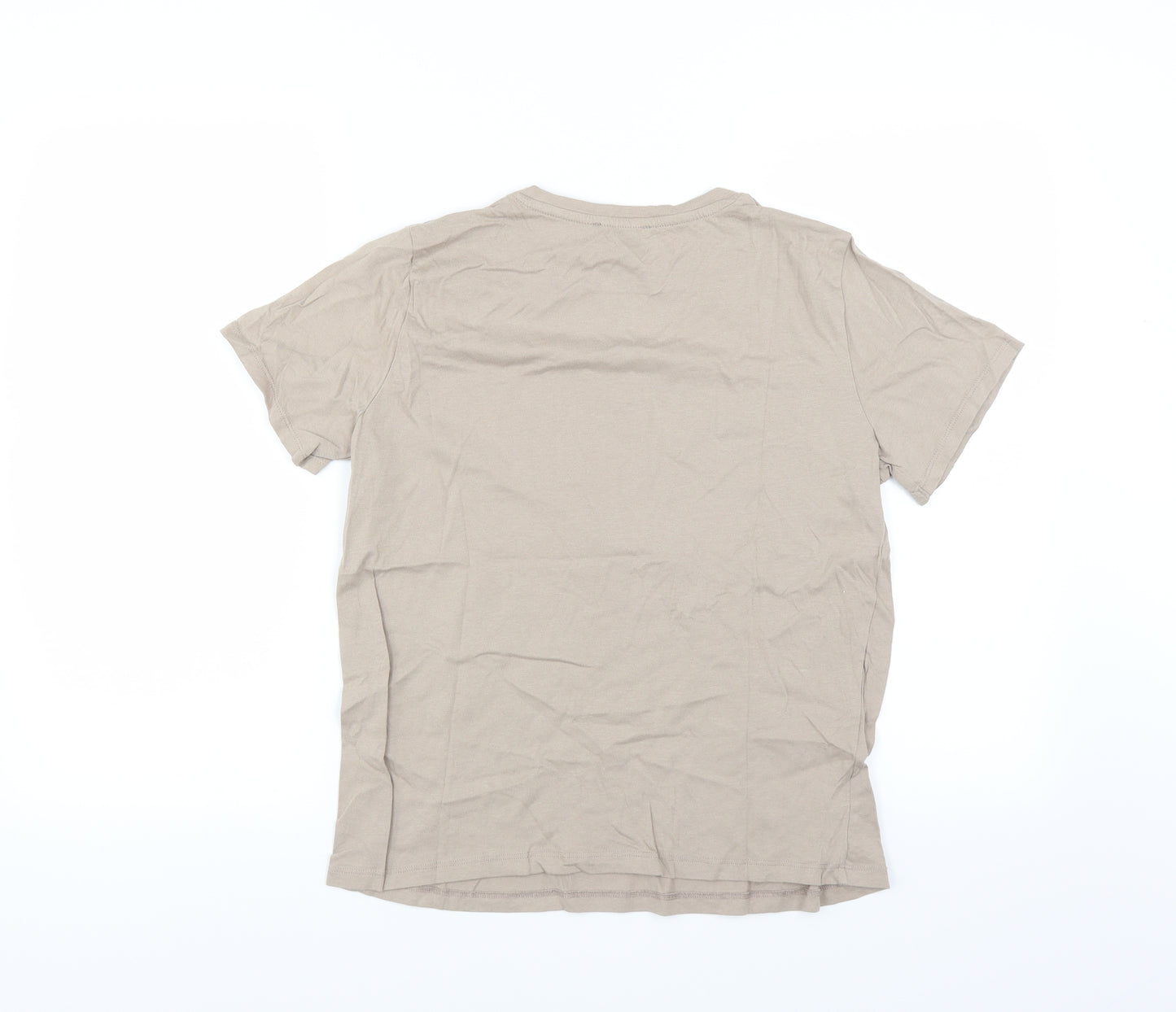 New Look Womens Brown   Basic T-Shirt Size 10  - tres luxe