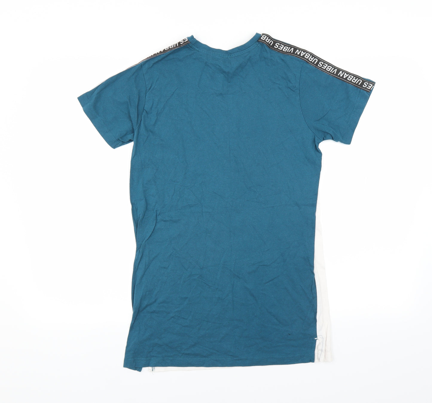 Primark Boys Blue   Basic T-Shirt Size 13-14 Years  - future is unlimited