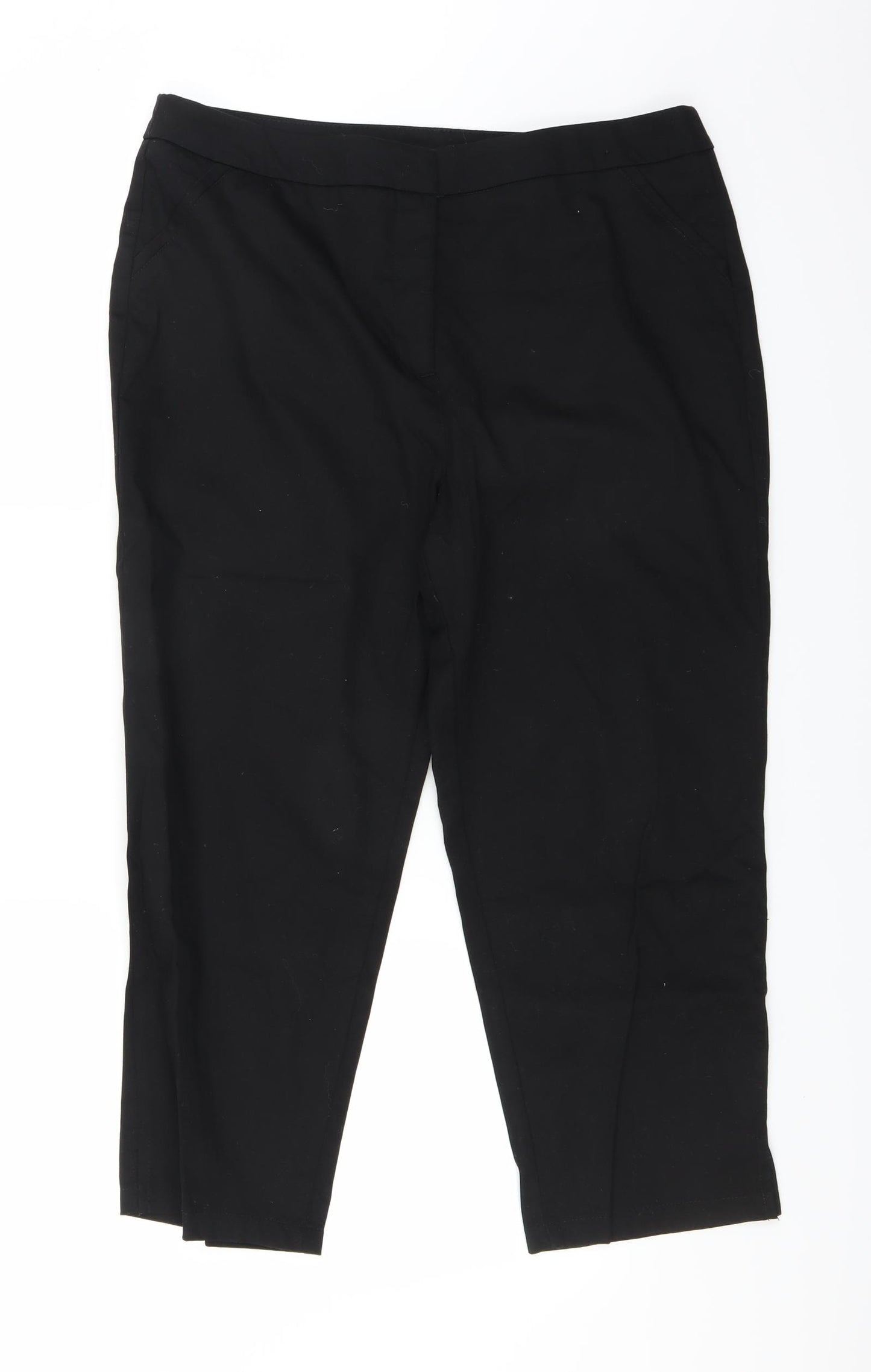 miladys Womens Black   Trousers  Size 16 L23 in
