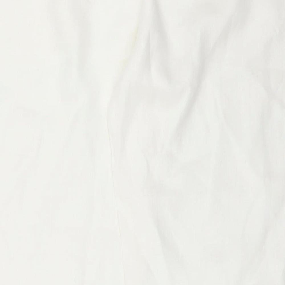 Maloka Womens White   Trousers  Size 4 L29 in - WIDE LEG
