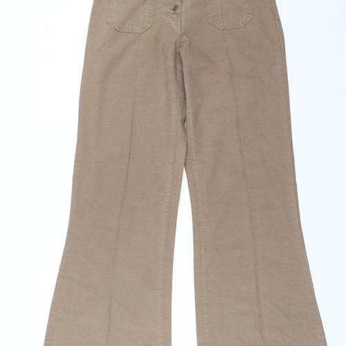 LFL Womens Brown   Trousers  Size 12 L30 in - Bootcut