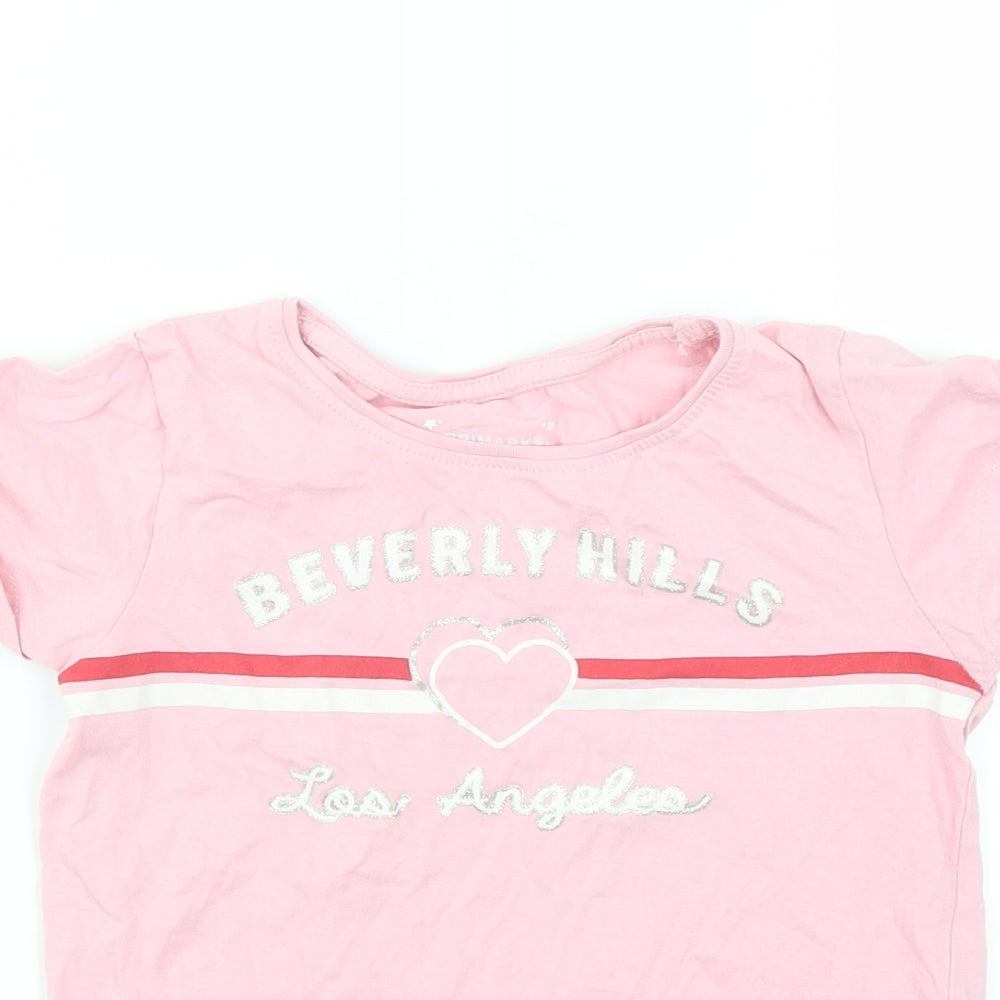 Primark Girls Pink   Basic T-Shirt Size 8-9 Years  - Beverly Hills