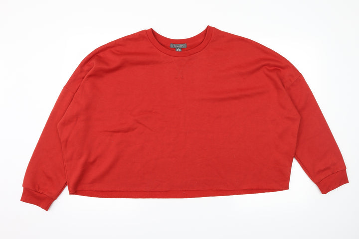 Primark Womens Red  Jersey Pullover Sweatshirt Size 18