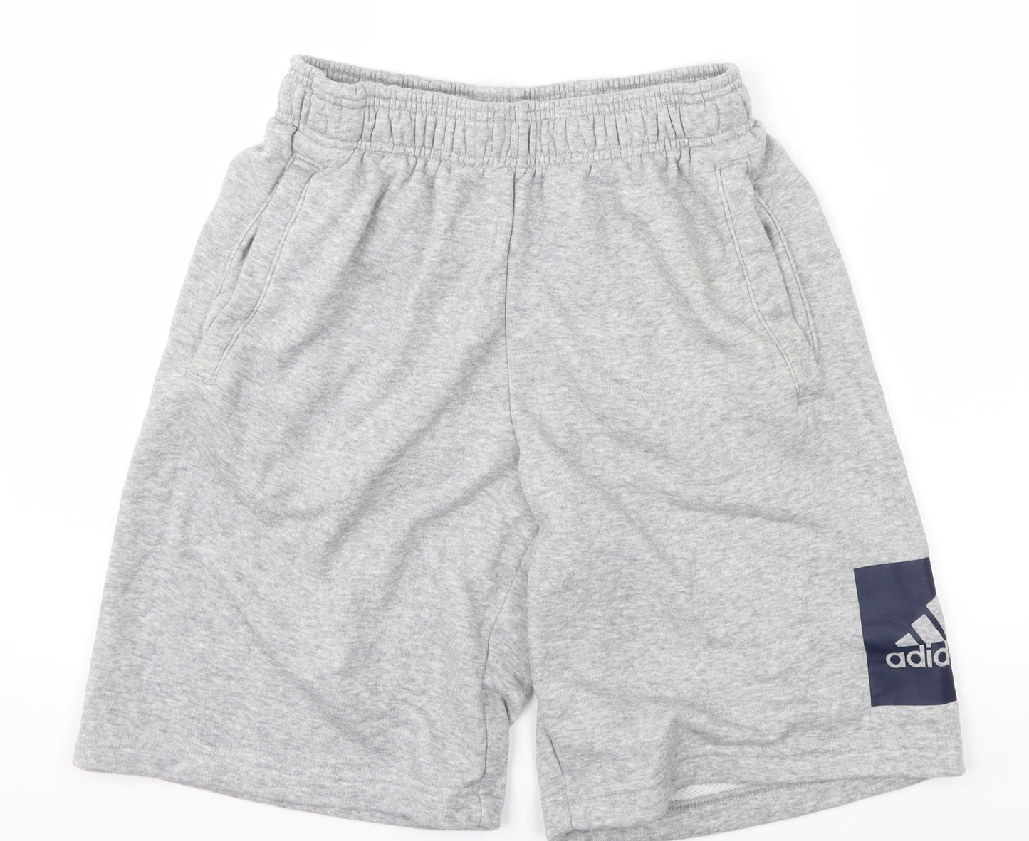 adidas Mens Grey  Jersey Sweat Shorts Size 30 in