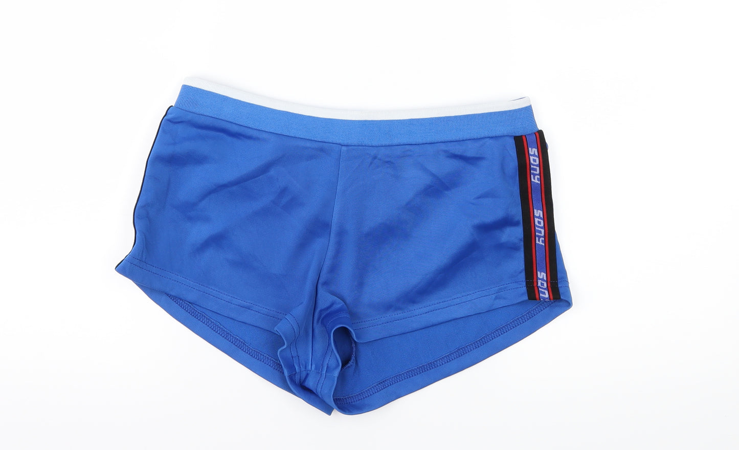 SDNY Womens Blue Striped Jersey Hot Pants Shorts Size 8