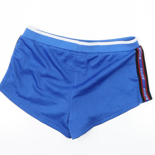 SDNY Womens Blue Striped Jersey Hot Pants Shorts Size 8