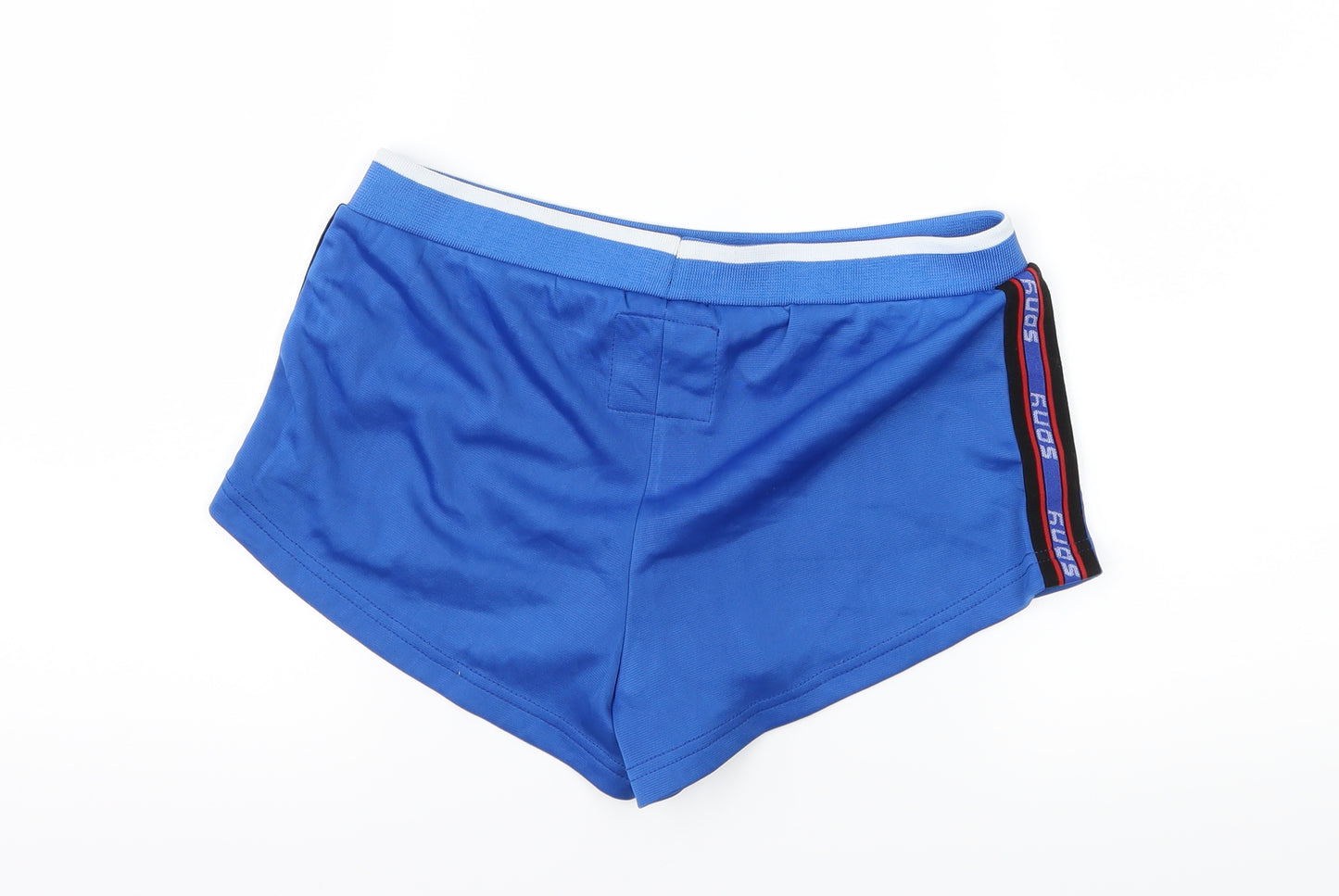 SDNY Womens Blue Striped Jersey Hot Pants Shorts Size 8