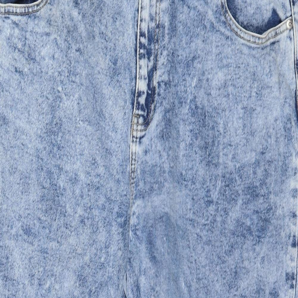 New Look Womens Blue  Denim Skinny Jeans Size 18 L28 in - Acid wash