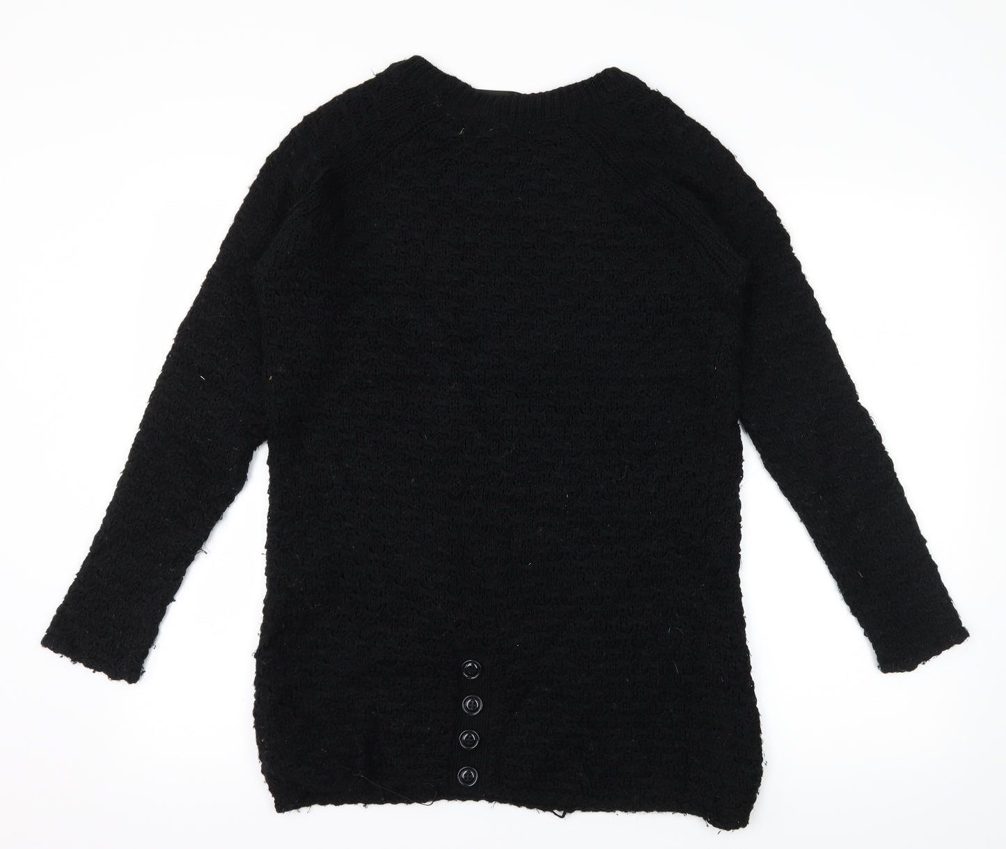 New Look Womens Black  Knit Pullover Jumper Size S