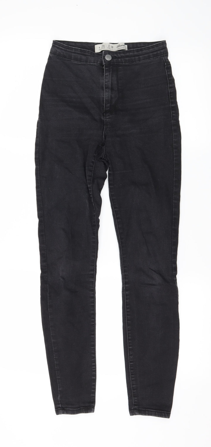 Denim & Co. Womens Black Denim Skinny Jeans Size 6 L27 in