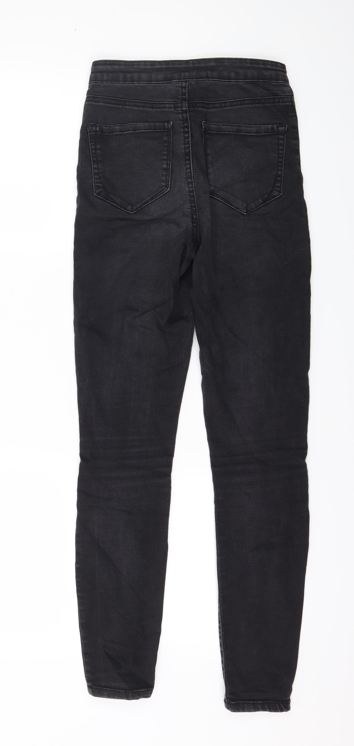 Denim & Co. Womens Black  Denim Skinny Jeans Size 6 L27 in