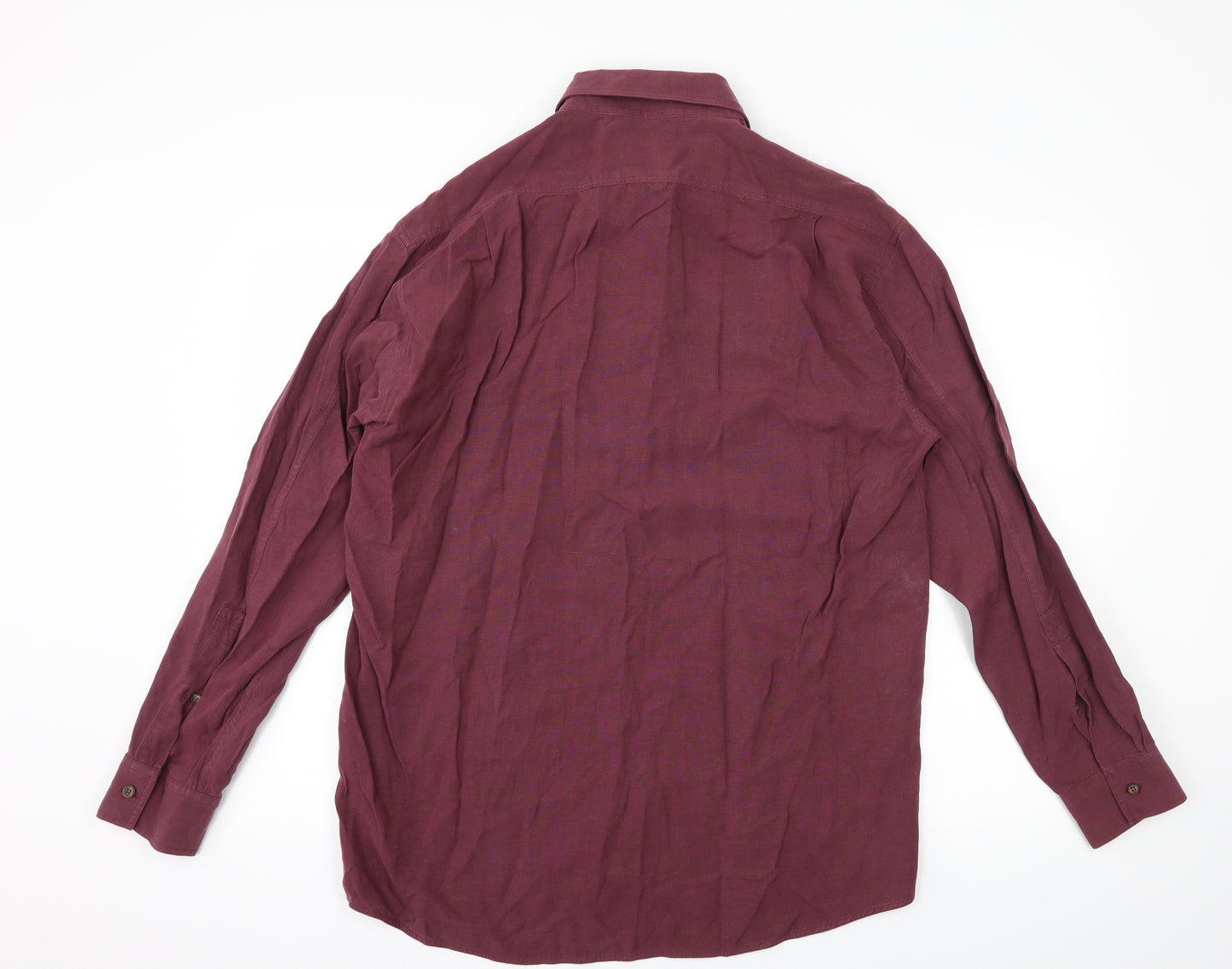 Jaeger Mens Purple    Button-Up Size L