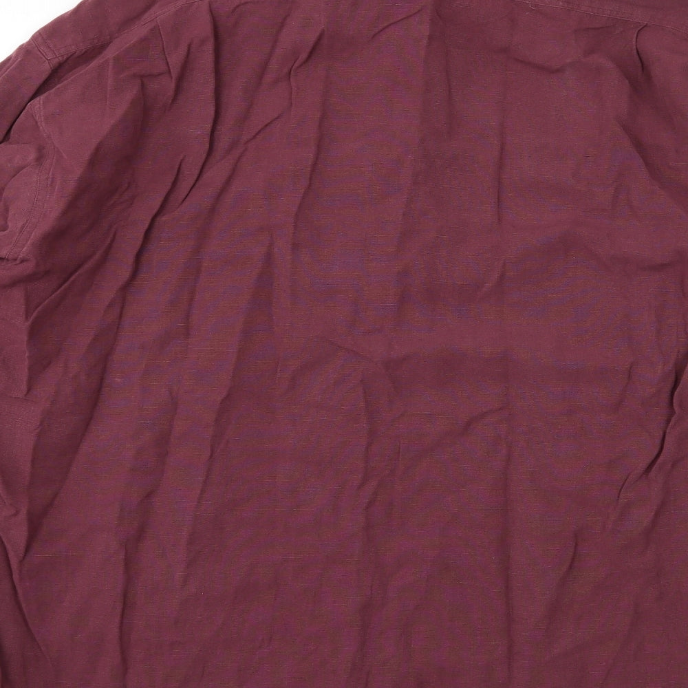 Jaeger Mens Purple    Button-Up Size L