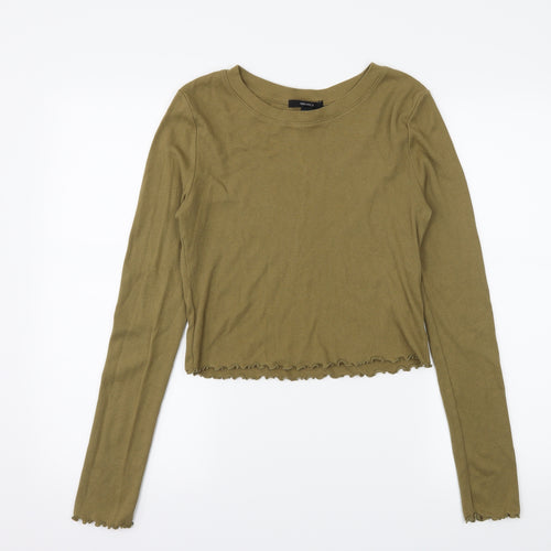 FOREVER 21 Womens Green  Jersey Basic T-Shirt Size L