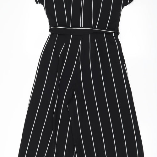 Primark Womens Black Striped  Jumpsuit One-Piece Size 8 L19 in