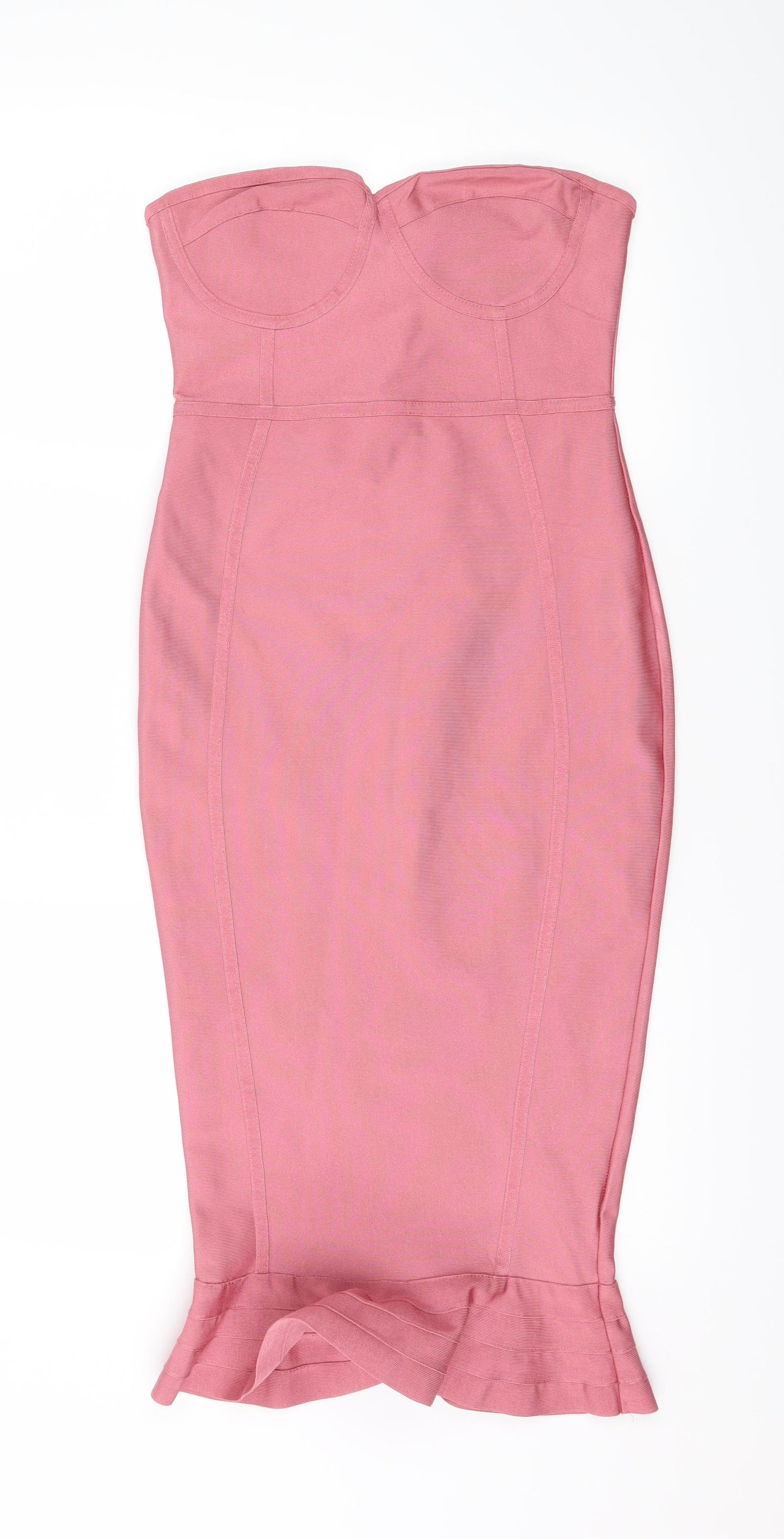 PRETTYLITTLETHING Womens Pink   Bodycon  Size 10