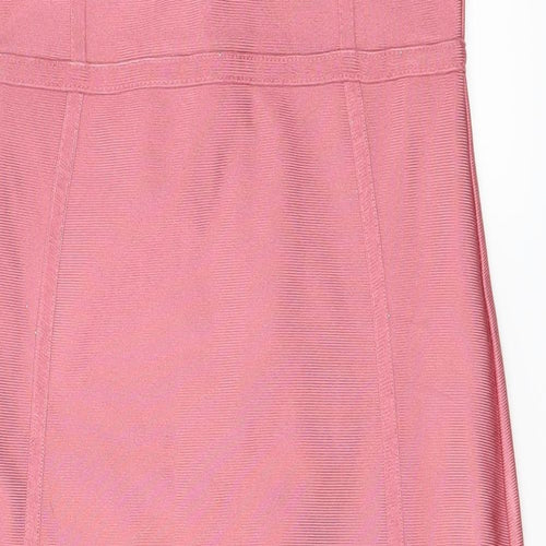 PRETTYLITTLETHING Womens Pink   Bodycon  Size 10