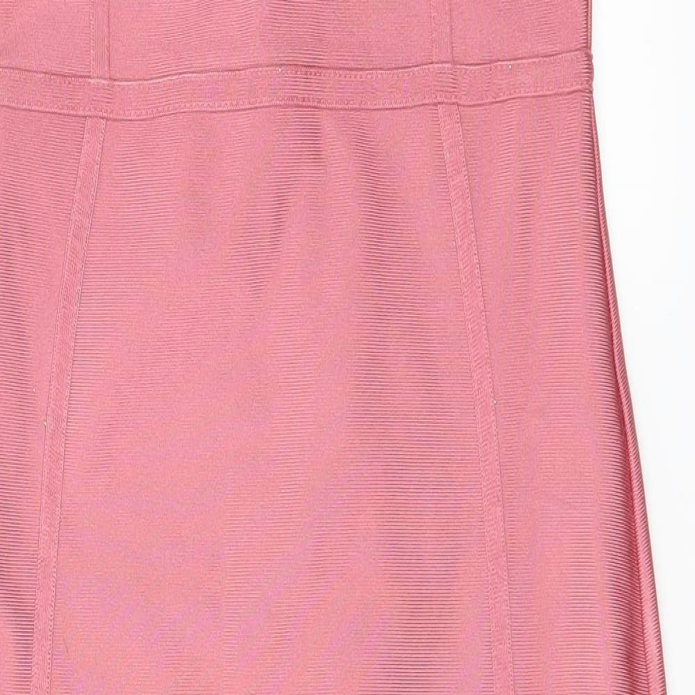 PRETTYLITTLETHING Womens Pink   Bodycon  Size 10
