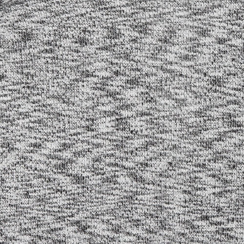 Sparkle & Fade Womens Grey Striped Knit Cardigan Jumper Size S